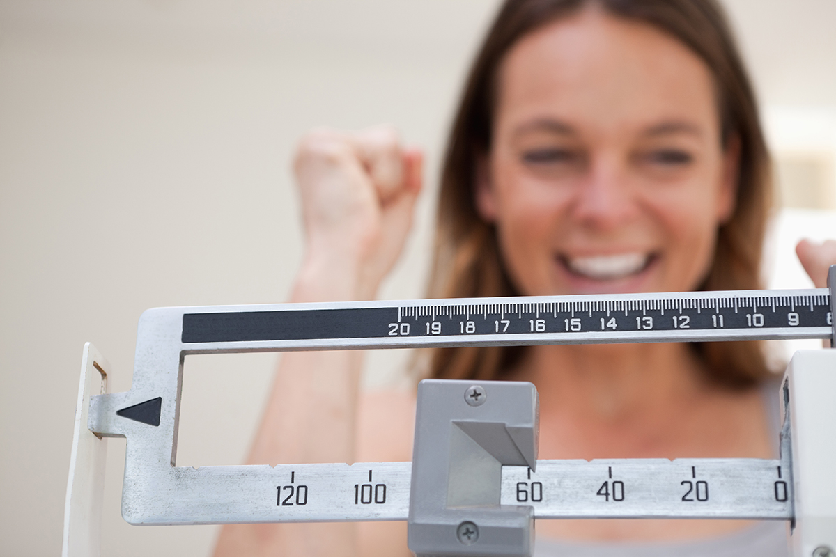 Scale showing weight loss Weight Loss
